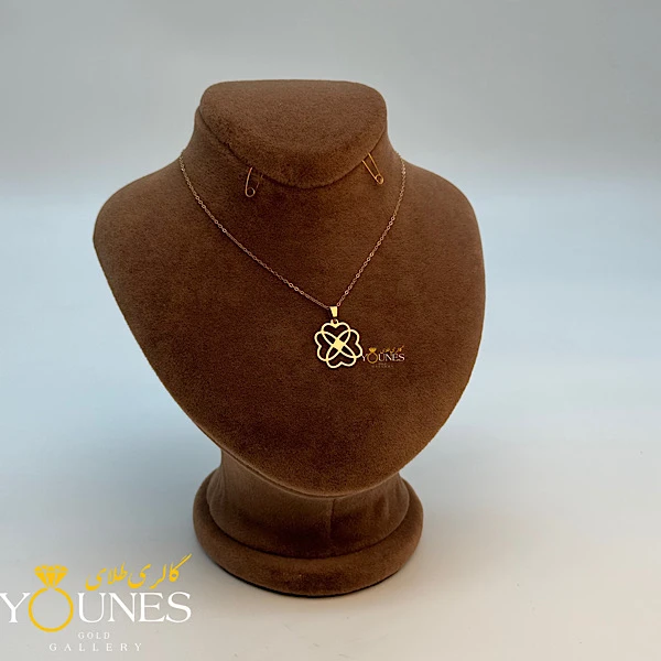 آویز چهار قلب مینیمال طلا لیزری